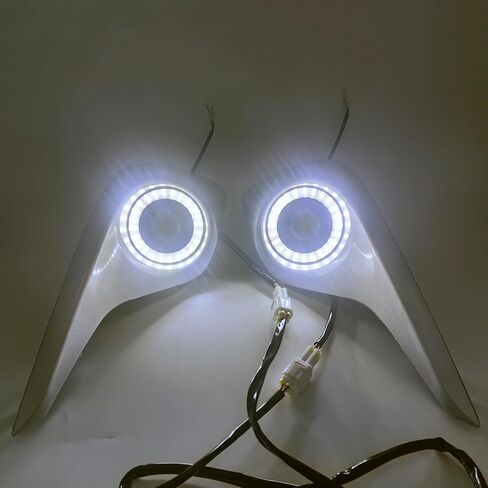LED Fog Lights Assemblies Fit for 2011 2012 2013 Highlander Daytime Running Light DRL With Amber Sequential Turn Signal Driving Lights in Saudi Arabia