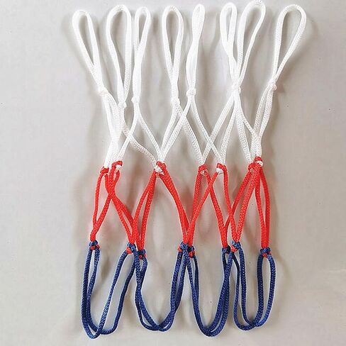 8 Pcs Small Basketball Nets Heavy Duty Basketball Hoop Nets Nylon Basketball Net Replacement Basketball Standard Thick Nets for Kids Fits 8 Loop Rims in Saudi Arabia