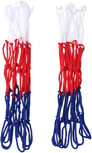 8 Pcs Small Basketball Nets Heavy Duty Basketball Hoop Nets Nylon Basketball Net Replacement Basketball Standard Thick Nets for Kids Fits 8 Loop Rims in Saudi Arabia