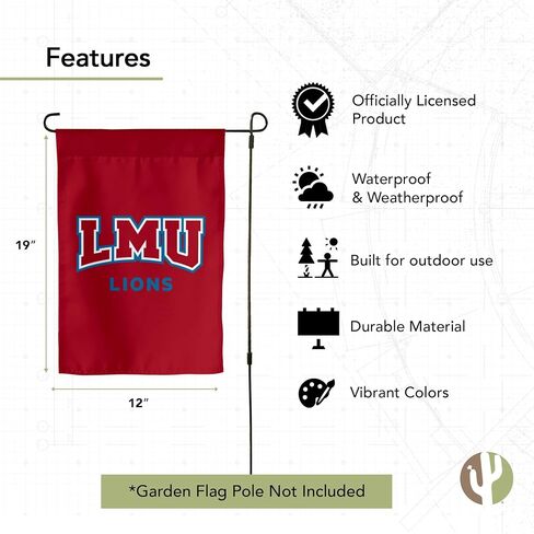 لافتة علم حديقة جامعة ديزيرت كاكتوس لويولا ماريماونت أسد LMU 100% بوليستر (تصميم D) in Saudi Arabia