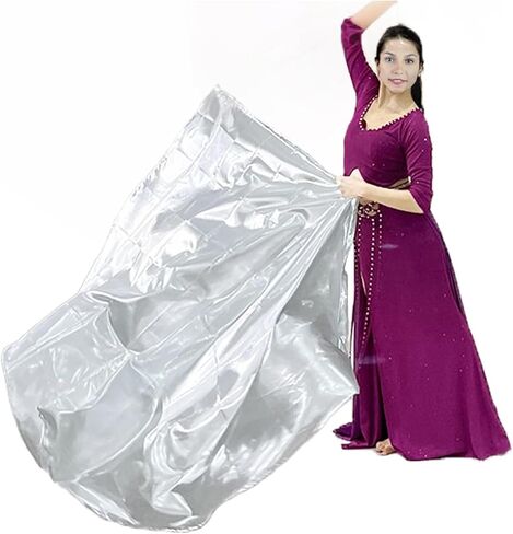 علم عبادة الرقص من Danzcue مقاس 55 سم مع قضيب قابل للتطوير، لافتة نصف دائرية للرقص الليتورجي في الكنيسة (قطعة واحدة - أرجوانية) in Kuwait