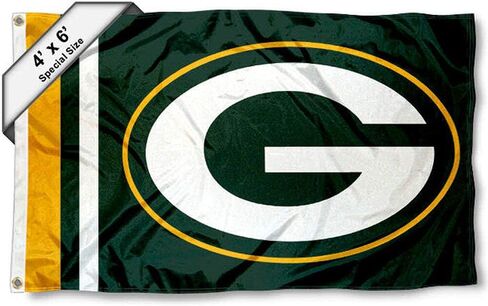 علم قدم WinCraft Green Bay Packers مقاس 4 أقدام × 6 أقدام in Saudi Arabia