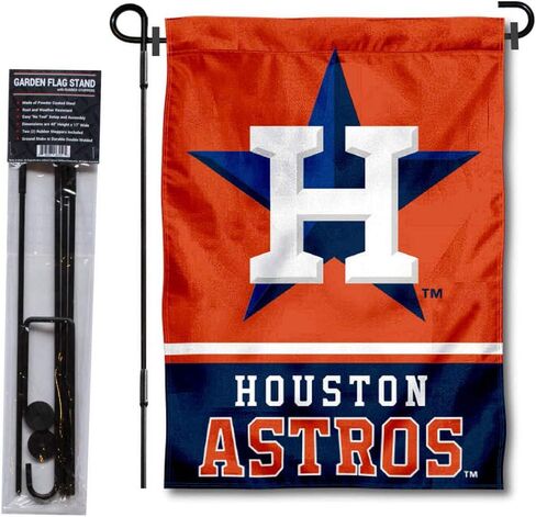 WinCraft Houston Astros Garden Flag with Stand Holder in Saudi Arabia