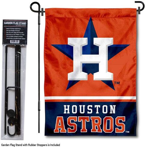 WinCraft Houston Astros Garden Flag with Stand Holder in Saudi Arabia