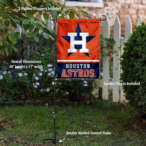WinCraft Houston Astros Garden Flag with Stand Holder in Saudi Arabia