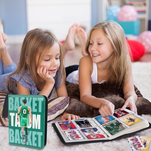 Basketball Card Binder 400 Pockets for Basketball Trading Cards Collectors,Portable Waterproof Card Storage Book with Removable Clear Sleeves,Compatible with Basketball and Sports Cards in Saudi Arabia