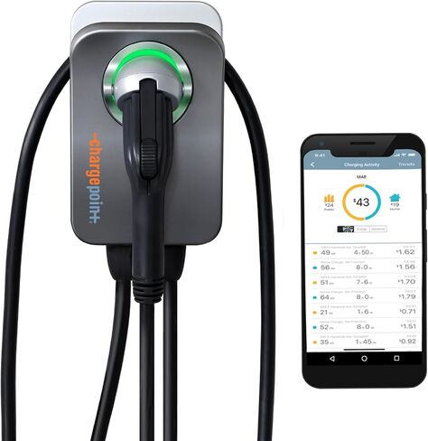 ChargePoint Home Flex Level 2 EV Charger NACS, Hardwired EV Fast Charge Station, Electric Vehicle Charging Equipment Compatible with Tesla in Saudi Arabia
