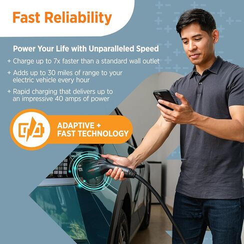 ChargePoint Home Flex Level 2 EV Charger NACS, Hardwired EV Fast Charge Station, Electric Vehicle Charging Equipment Compatible with Tesla in Saudi Arabia