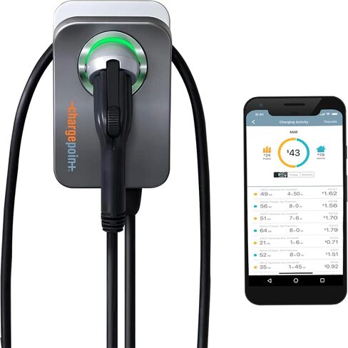 ChargePoint Home Flex Level 2 EV Charger NACS, Hardwired EV Fast Charge Station, Electric Vehicle Charging Equipment Compatible with Tesla in Saudi Arabia