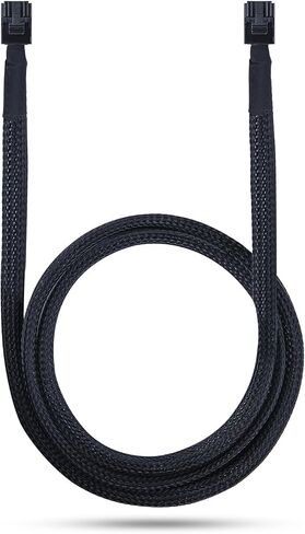3.12G Internal Mini SAS HD SFF-8643 to SFF-8087 Cable, Right Angle to Straight, 0.5m Internal Mini SAS to Mini SAS Cable, 36 Pin, with Sideband, 100 Ohm, Flexible, Support RAID, PCIE Controller, 1.6ft in Saudi Arabia