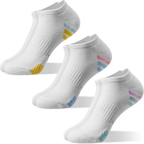 ECOEY Boys and Girls No Show Cushioned Athletic Running Socks Multipack in Saudi Arabia