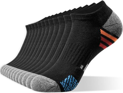 ECOEY Boys and Girls No Show Cushioned Athletic Running Socks Multipack in Saudi Arabia