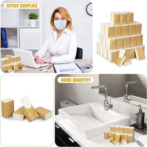 Therwen 100 Pack Hello Fall Pocket Tissues Travel Packs Bulk Thanksgiving Party Favors 1000 Sheet Small Tissues Pocket Packs 3 Ply Mini Travel Size Tissue Packs for Goodie Bag in Saudi Arabia