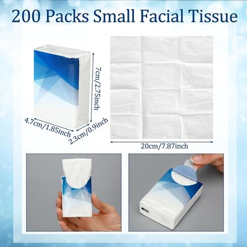 Therwen 100 Pack Hello Fall Pocket Tissues Travel Packs Bulk Thanksgiving Party Favors 1000 Sheet Small Tissues Pocket Packs 3 Ply Mini Travel Size Tissue Packs for Goodie Bag in Saudi Arabia