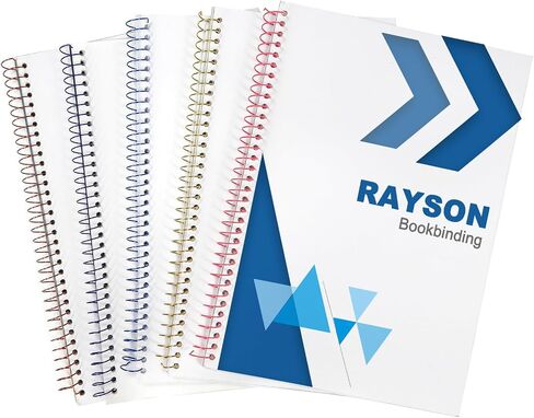Rayson MTSR3195-100BK Metal Coil Spiral for Binding, 3:1 Pitch, 36-Loops, 3/8" Spiral Binding Coil Metal, Black Color & Pack of 100 in Saudi Arabia