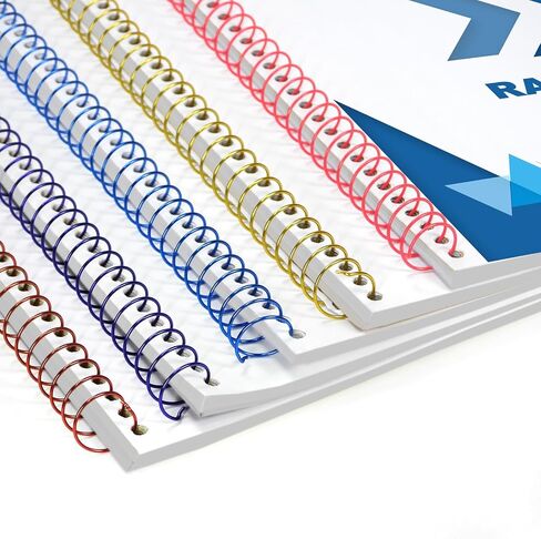 Rayson MTSR3195-100BK Metal Coil Spiral for Binding, 3:1 Pitch, 36-Loops, 3/8" Spiral Binding Coil Metal, Black Color & Pack of 100 in Saudi Arabia