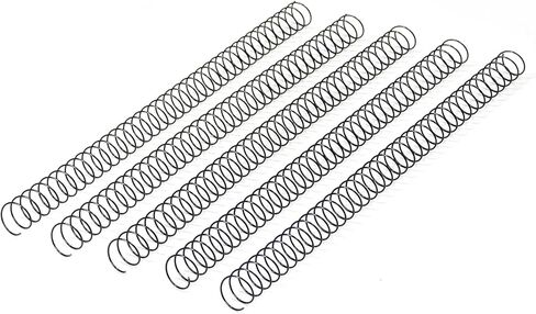 Rayson MTSR3195-100BK Metal Coil Spiral for Binding, 3:1 Pitch, 36-Loops, 3/8" Spiral Binding Coil Metal, Black Color & Pack of 100 in Saudi Arabia