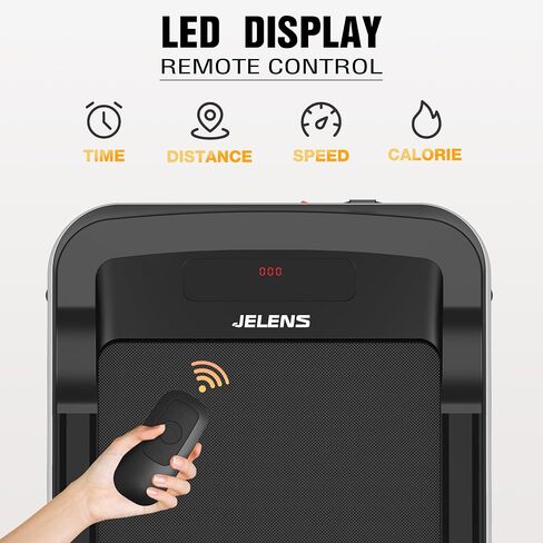 Walking Pad 2 in 1 Treadmill for Walking and Jogging, Under Desk Treadmill for Home Office with Remote Control, 2.5HP Walking Pad Treadmill, Desk Treadmill in LED Display (Silver Black) in Saudi Arabia