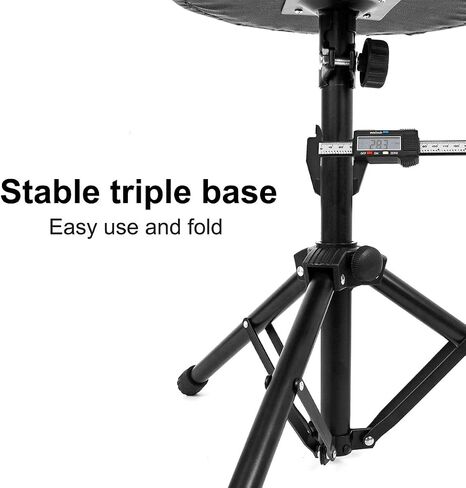 Kmise Drum Throne Stool Deluxe Thick Padded Foldable Seat for Drum Practice (Big) in Saudi Arabia