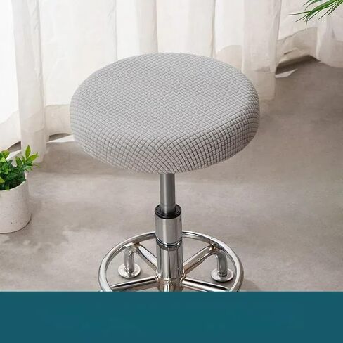 4pcs Bar Stool Seat Covers Round Elastic Bar Chair Covers, Washable Stool Slipcovers for Dia 12-14 Inch Chairs, Red in Saudi Arabia