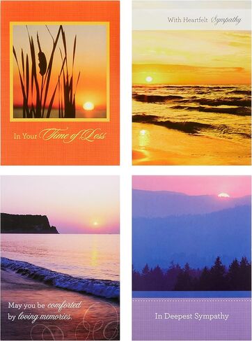 IG98641-RE Religious Get Well Soon Card Set with Envelopes, 12 Cards, 4.75'' W x 6.5'' H, Floral and Landscape Photography in Saudi Arabia