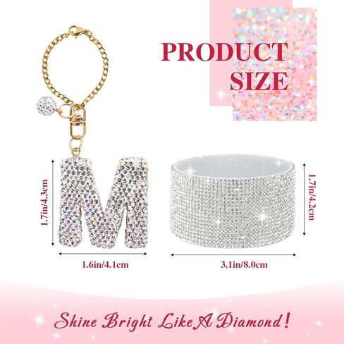 Water Bottle Accessories Set for Stanley Cup 30Oz, Letter Charms, Diamond Straw Cover, Glitter Silicone Boot Sticker, Bow Straw Topper in Saudi Arabia