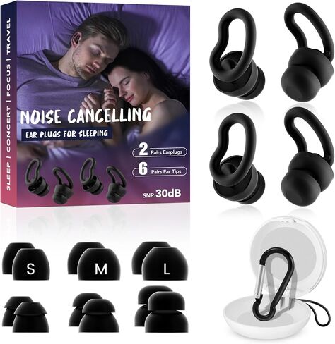 3 Pairs Swimming Ear Plugs Waterproof Earplugs, Silicone Swim Ear Plugs for Adult Kids, Water Sports Earplugs for Showering, Bathing, Surfing in Saudi Arabia