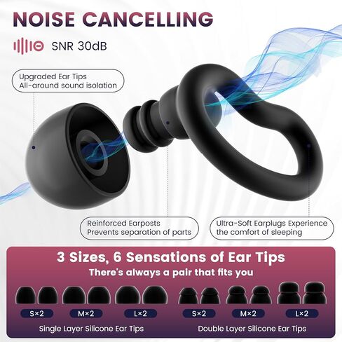 3 Pairs Swimming Ear Plugs Waterproof Earplugs, Silicone Swim Ear Plugs for Adult Kids, Water Sports Earplugs for Showering, Bathing, Surfing in Saudi Arabia