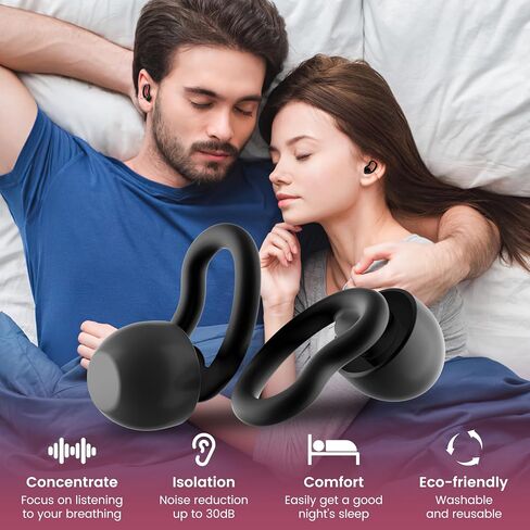 3 Pairs Swimming Ear Plugs Waterproof Earplugs, Silicone Swim Ear Plugs for Adult Kids, Water Sports Earplugs for Showering, Bathing, Surfing in Saudi Arabia