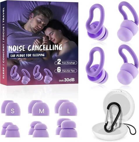3 Pairs Swimming Ear Plugs Waterproof Earplugs, Silicone Swim Ear Plugs for Adult Kids, Water Sports Earplugs for Showering, Bathing, Surfing in Saudi Arabia