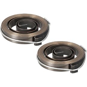uxcell Drill Press Spring Drill Press Quill Feed Return Coil Spring Assembly Spring Steel Chemical Blackening Finish 1100mm Expand Long 45 x 10 x 0.8mm 2 Pcs