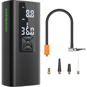 AT003 Tire Inflator Portable Air Compressor, Auto Air Pump for Car Tires, Tire Inflator 150PSI with 6000mAh Battery, Pressure Gauge & LED Screen, Air Compressor for Car, Motorcycle, Bike, Ball