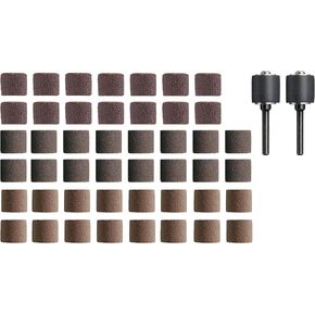 Dremel 48-Piece 1/2" Sanding Band Kit, Includes 60, 120, and 240 Grit Options, Compatible with Dremel Rotary Tools (771B-01)