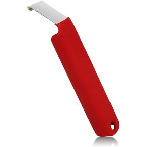 Vinyl Siding Removal Tool Fits for Reattach Siding Repair, Steel Blade Siding Zip Tool Extra Long Non-Slip Grip Handle（Red）