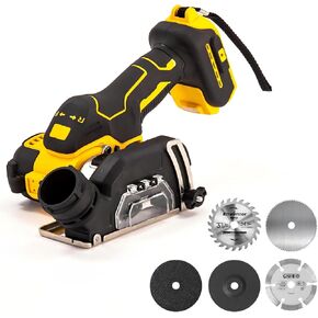 أداة قطع لاسلكية متوافقة مع بطارية Dewalt 20V MAX، منشار AODERTI Rotorazer بدون فرش ومدمج، قاطع بلاط 10000 دورة في الدقيقة، 5 شفرات منشار 3 بوصات للمعادن والخشب والبلاط والبلاستيك (أداة عارية فقط) in Kuwait