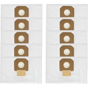 VB090F Fleece Filter Dust Bags for Bosch VAC090A VAC090AH VAC090S 9 Gallon Shop Dust Extractor,Dust Collector Bags & HEPA Vacuum Replacement Parts, White - Pack of 10﻿