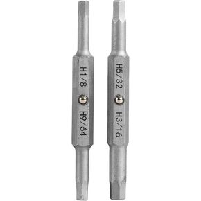 Jonard Tools RSDS-HRB Replacement Hex Bits for RSDS-151 Ratcheting Security Screwdriver - Double-Ended Design, Includes 1/8"-9/64" & 5/32"-3/16" Hex Pin Bits