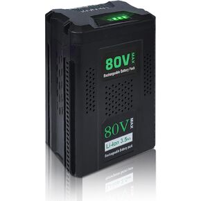 80V 3.5Ah Replacement for Greenworks 80V Battery GBA80200 GBA80250 GBA80400 GBA80500 Lithium ion Battery, High Capacity Rechargeable Lithium Ion Power Equipment Battery for 80V Cordless Power Tools