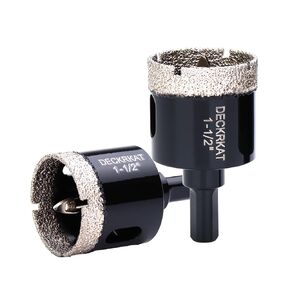 1 Inch Diamond Hole-Saw Bits with Pilot Drill Bit - 2pc 1" Diamond Tipped Tile Hole Saws with Guiding Bit Accurate Drilling for Porcelain Tile Ceramic Pottery Granite Stone Glass Bottles 25mm