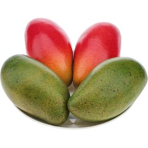 6pcs Artificial Pear Decoration Fake Vivid Fruit Model Realistic Plastic Food Display Lifelike Faux Vegetable Home Cabinet Ornament