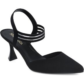 JENN ARDOR Women's Slingback Kitten Heels Pointed Closed Toe Low Stiletto Heels Dress Pumps Shoes for Women Comfortable Low Heeled Sandals Wedding Party Pumps