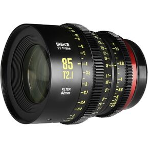 MEKE 85mm T2.1 Full Frame Manual Focus Cinema Lens Compatible with Canon Cinema Cameras with EF Mount