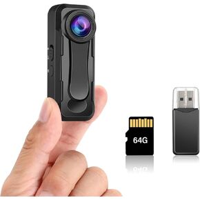 BOBLOV W1 1080P 128GB Body Camera, Wearable Camera Support 90 Minutes with Loop Recording, Easy to Use and Take for Traveling, Walking, Law Enforcement and Outdoors Activities