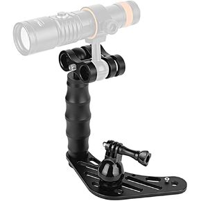OrcaTorch H02 Underwater Camera Tray Kit for gopro, Universal Waterproof Camera housing Handheld Grip Video Stabilizer Holder