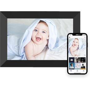 10.1'' Digital Picture Frame，Smart Digital Photo Frame with 1280x800 IPS Touch Screen, Auto-Rotate and Slideshow, Easy Setup to Share Moments Via APP from Anywhere Anytime