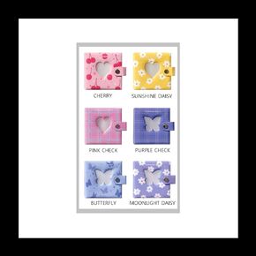 60p 30 Sheet DECO POCKET Mini 3 Hole Photocard Binder Collect Book with Tracking Sealed (PINK CHECK Color)