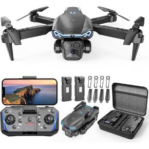 Drone with Camera for Kids & Adults, 1080P HD FPV Mini Drones with Altitude Hold, One-Key Take Off/Landing, 3D Flips, Speed Adjustment, Headless Mode, Toys Gifts for Boys Girls, Beginner