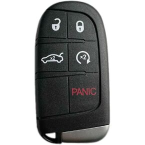 keyless Entry Remote Key fob, YIKEBALOG fit for Dodge Challenger keyless Access to The Remote Control fob m3n-40821302 5 Buttons