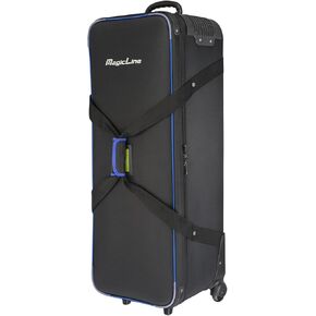 MagicLine Studio Equipment Trolley Case, Rolling Camera Bag, 39.4"x14.6"x13", 88 Lbs Load Capacity, Carrying Bag with Wheels for Tripods,Monopods,Light Stands,Flashes,Telescopes or Musical Instruments