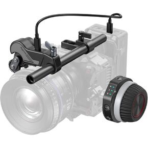 SmallRig Wireless Follow Focus Kit (Lite) with Handwheel Controller & Receiver Motor, A/B Stops & 15mm Rod Clamp, Compact Design, Widely Compatible with Cinema and Zoom Lenses with High Damping - 4296